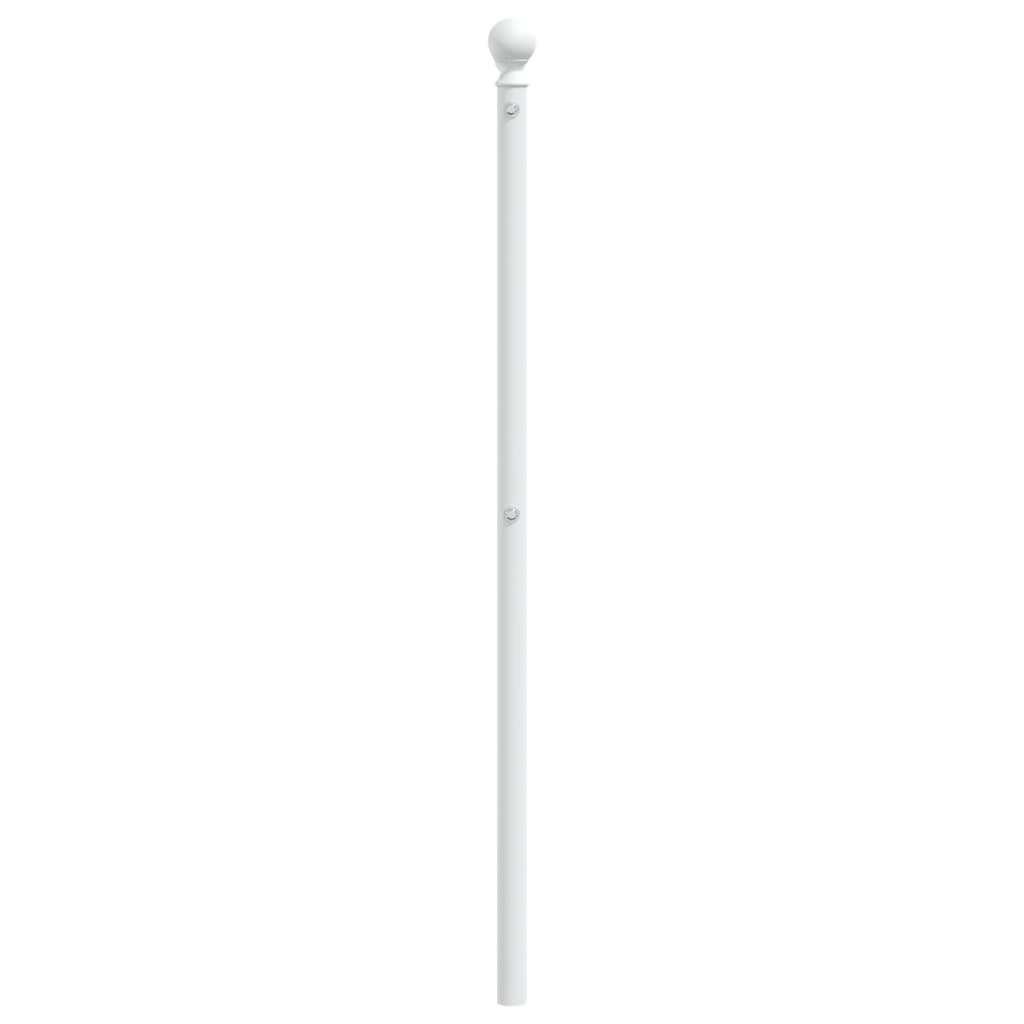 Vervangend hoofdbord 200 cm metaal wit is nu te koop bij PeponiXL, paradijselijk wonen!