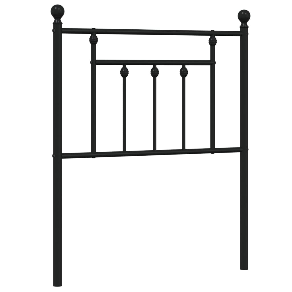 Vervangend hoofdbord 75 cm metaal zwart is nu te koop bij PeponiXL, paradijselijk wonen!