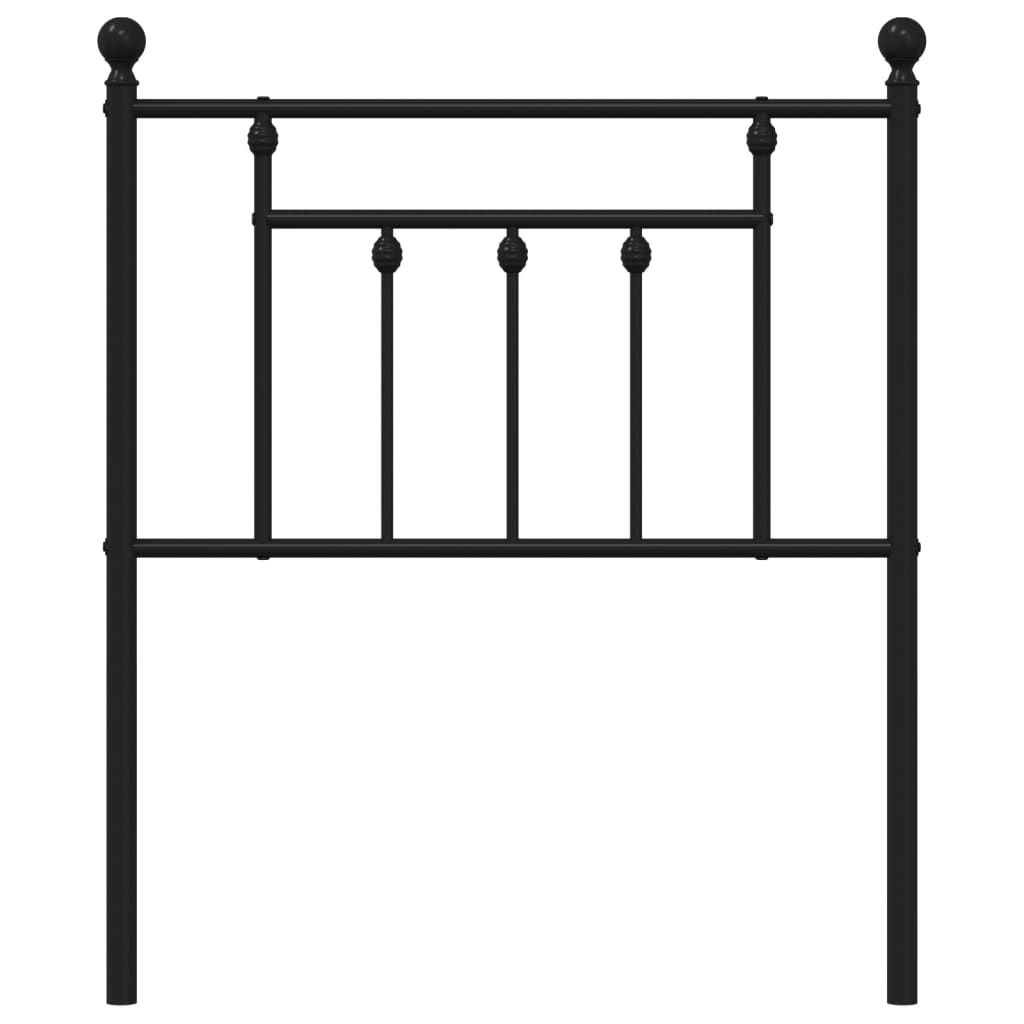 Vervangend hoofdbord 75 cm metaal zwart is nu te koop bij PeponiXL, paradijselijk wonen!