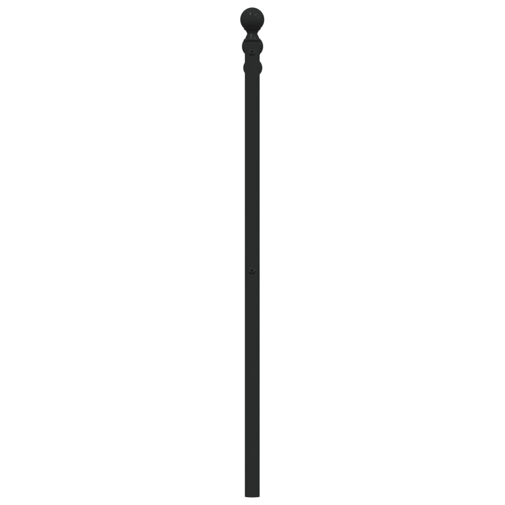 Vervangend hoofdbord 75 cm metaal zwart is nu te koop bij PeponiXL, paradijselijk wonen!