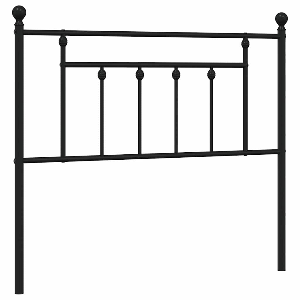 Vervangend hoofdbord 100 cm metaal zwart is nu te koop bij PeponiXL, paradijselijk wonen!