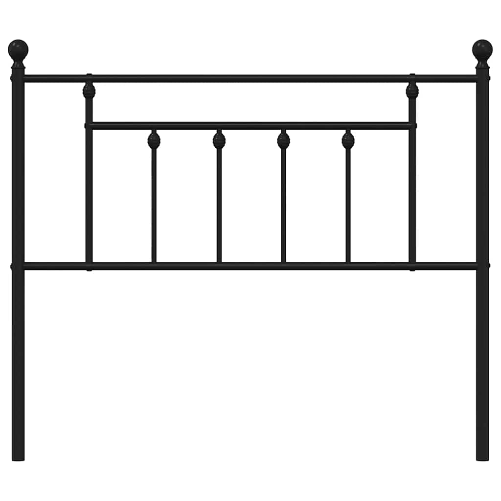 Vervangend hoofdbord 100 cm metaal zwart is nu te koop bij PeponiXL, paradijselijk wonen!