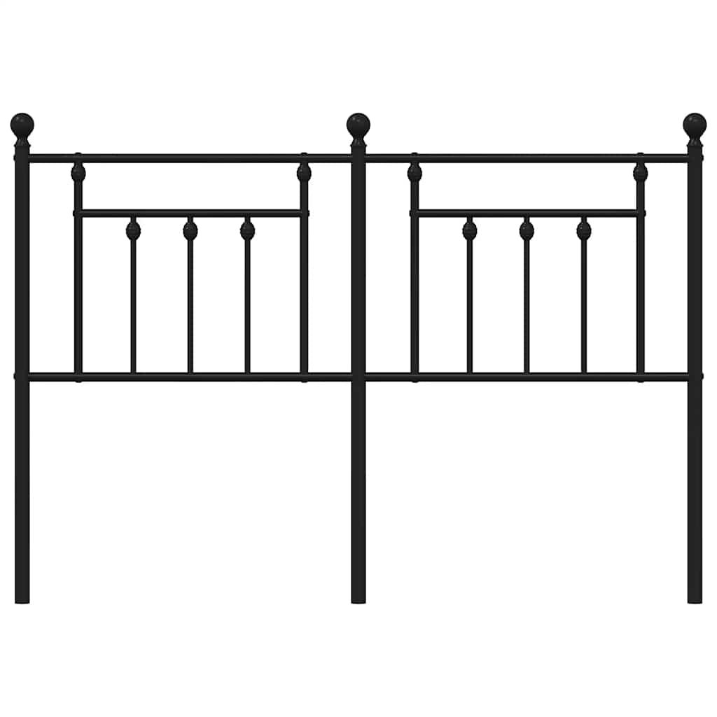 Vervangend hoofdbord 140 cm metaal zwart is nu te koop bij PeponiXL, paradijselijk wonen!
