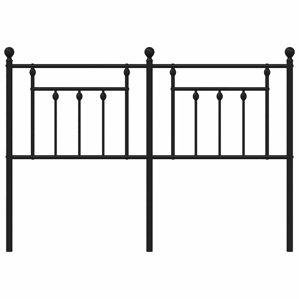 Vervangend hoofdbord 150 cm metaal zwart is nu te koop bij PeponiXL, paradijselijk wonen!
