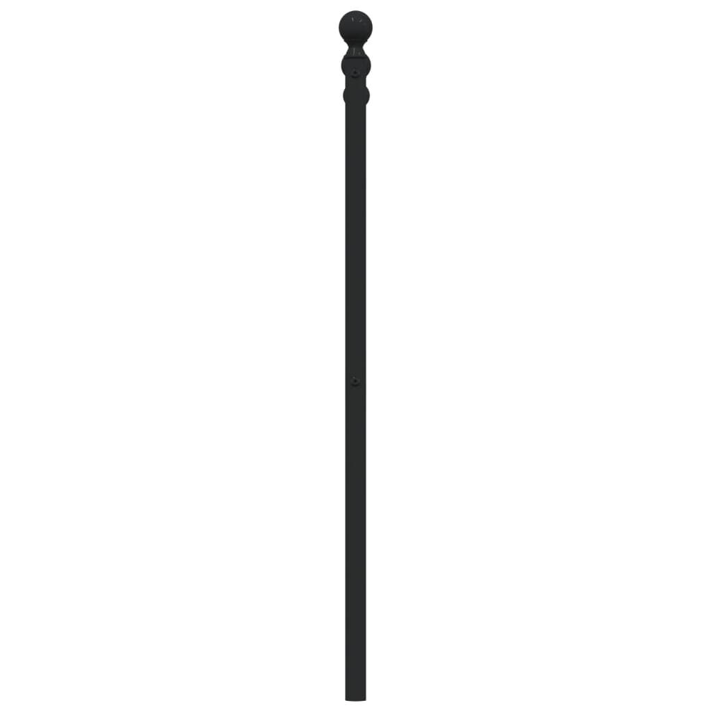 Vervangend hoofdbord 180 cm metaal zwart is nu te koop bij PeponiXL, paradijselijk wonen!