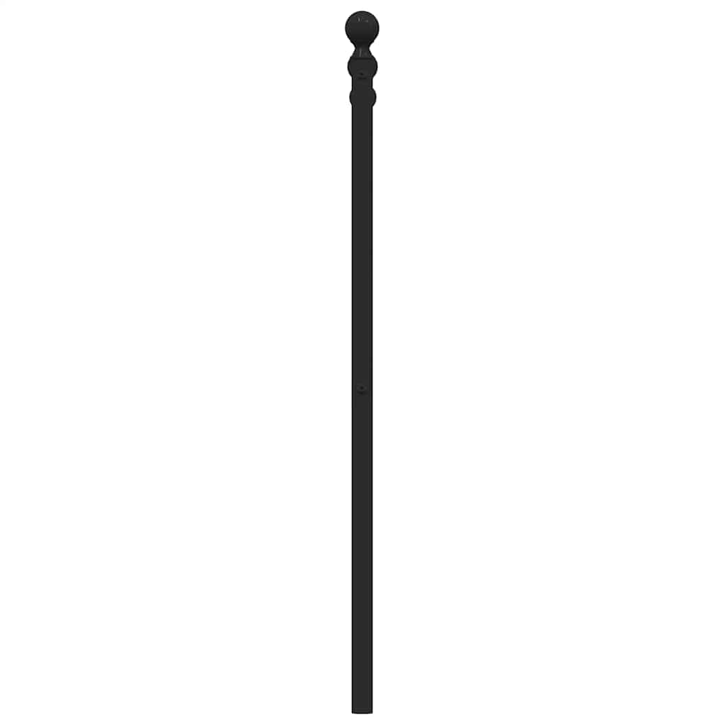 Vervangend hoofdbord 193 cm metaal zwart is nu te koop bij PeponiXL, paradijselijk wonen!