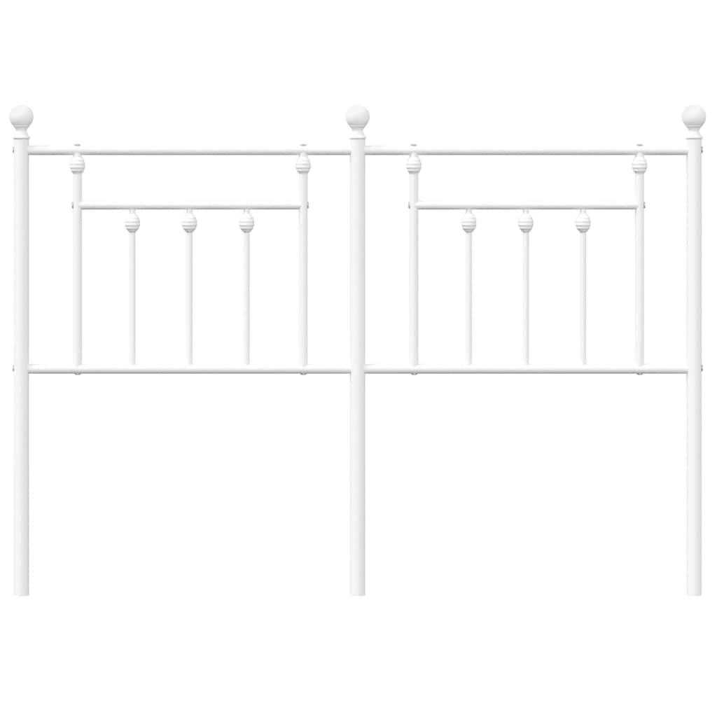 Vervangend hoofdbord 135 cm metaal wit is nu te koop bij PeponiXL, paradijselijk wonen!