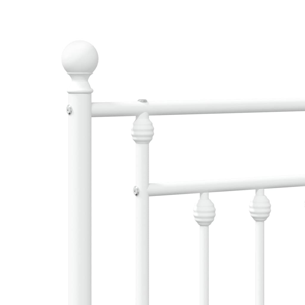 Vervangend hoofdbord 150 cm metaal wit is nu te koop bij PeponiXL, paradijselijk wonen!
