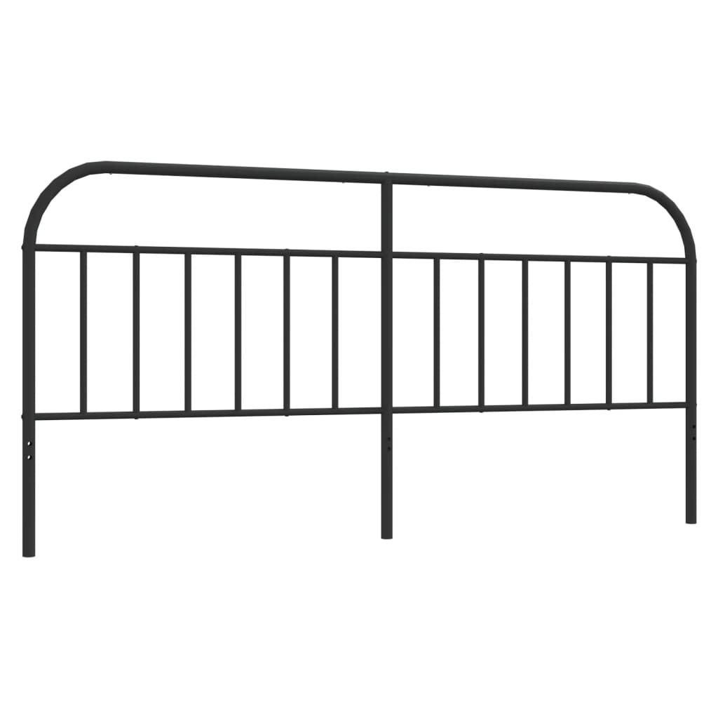Vervangend hoofdbord metaal zwart 200 cm is nu te koop bij PeponiXL, paradijselijk wonen!