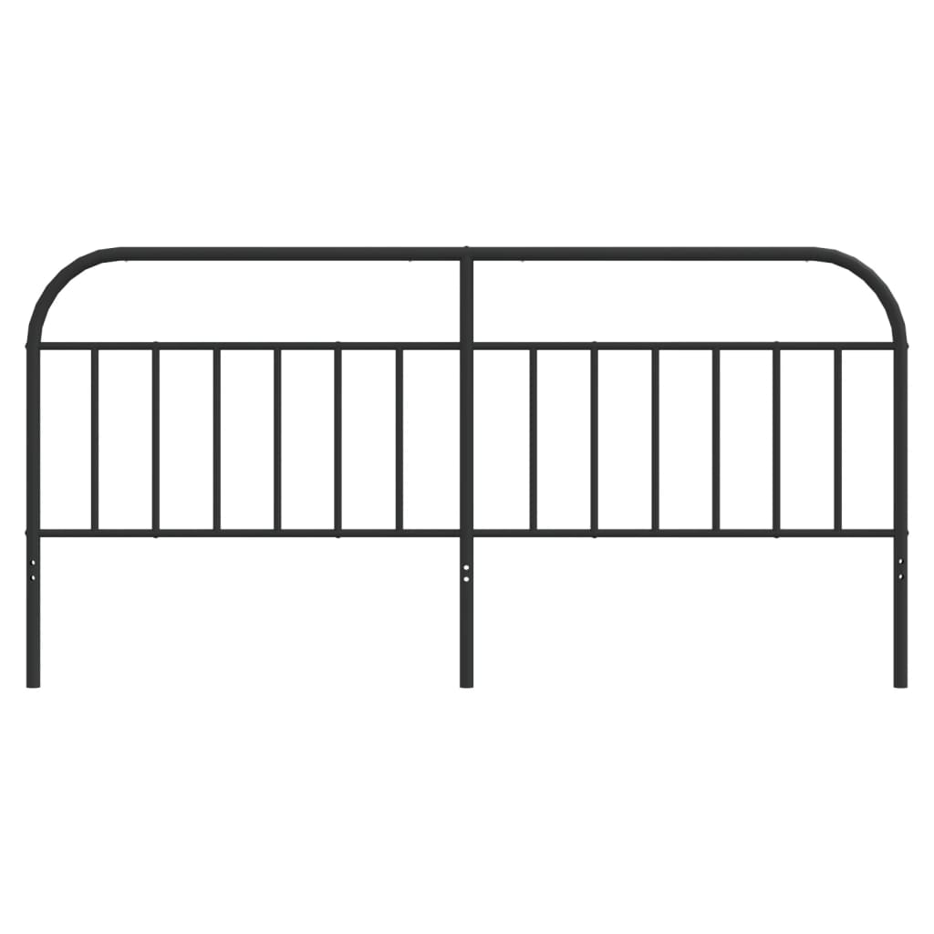 Vervangend hoofdbord metaal zwart 200 cm is nu te koop bij PeponiXL, paradijselijk wonen!