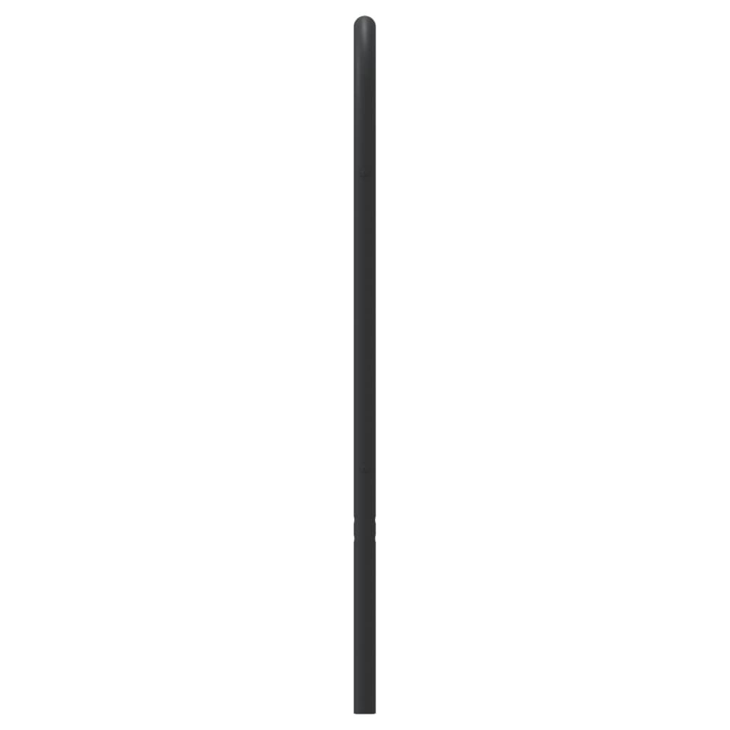 Vervangend hoofdbord metaal zwart 200 cm is nu te koop bij PeponiXL, paradijselijk wonen!