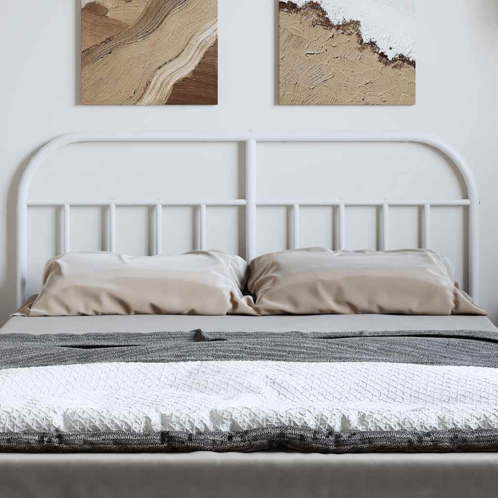 Vervangend hoofdbord metaal wit 150 cm is nu te koop bij PeponiXL, paradijselijk wonen!