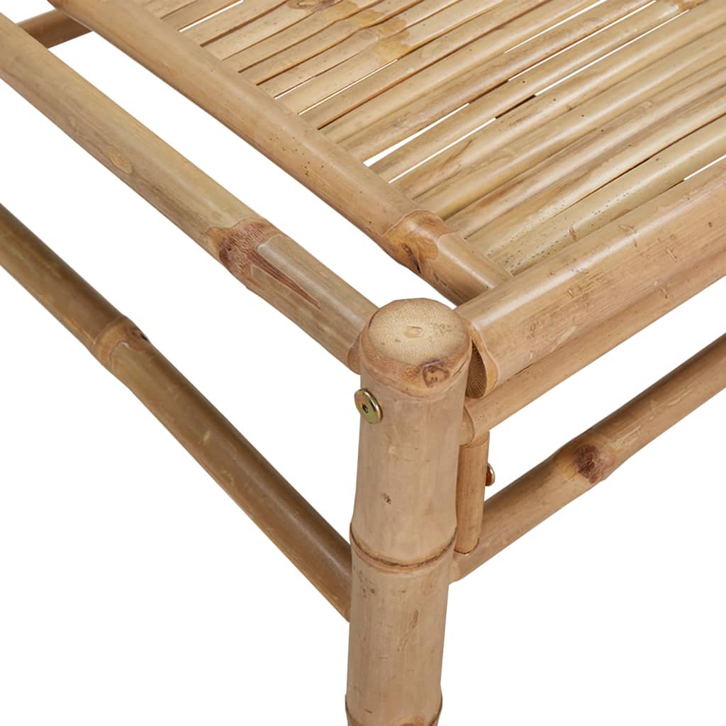 2-delige Loungeset met kussens bamboe crèmewit is nu te koop bij PeponiXL, paradijselijk wonen!