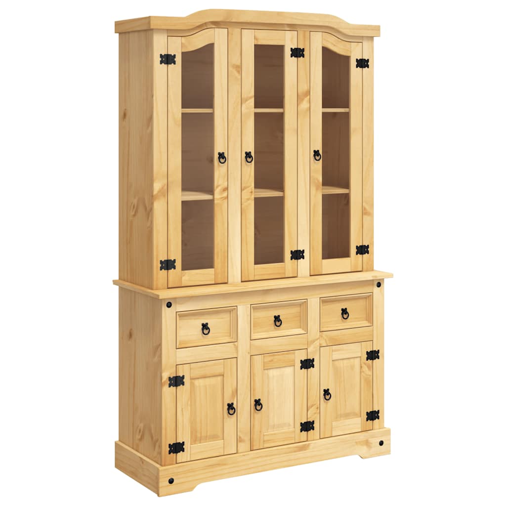 Hoge kast Corona 112x43x196 cm Mexicaans grenenhout bruin is nu te koop bij PeponiXL, paradijselijk wonen!