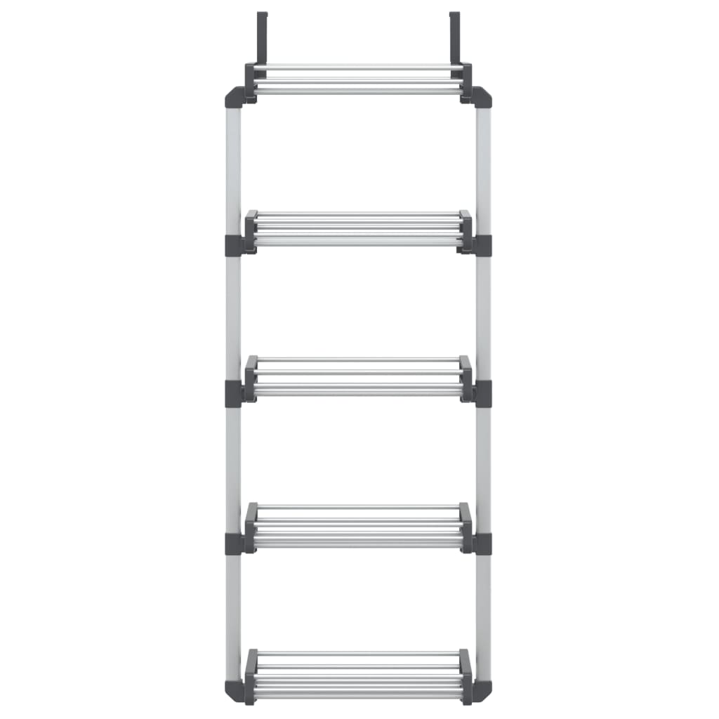 Deurorganizer met 5 schappen 52x20x135 cm aluminium
