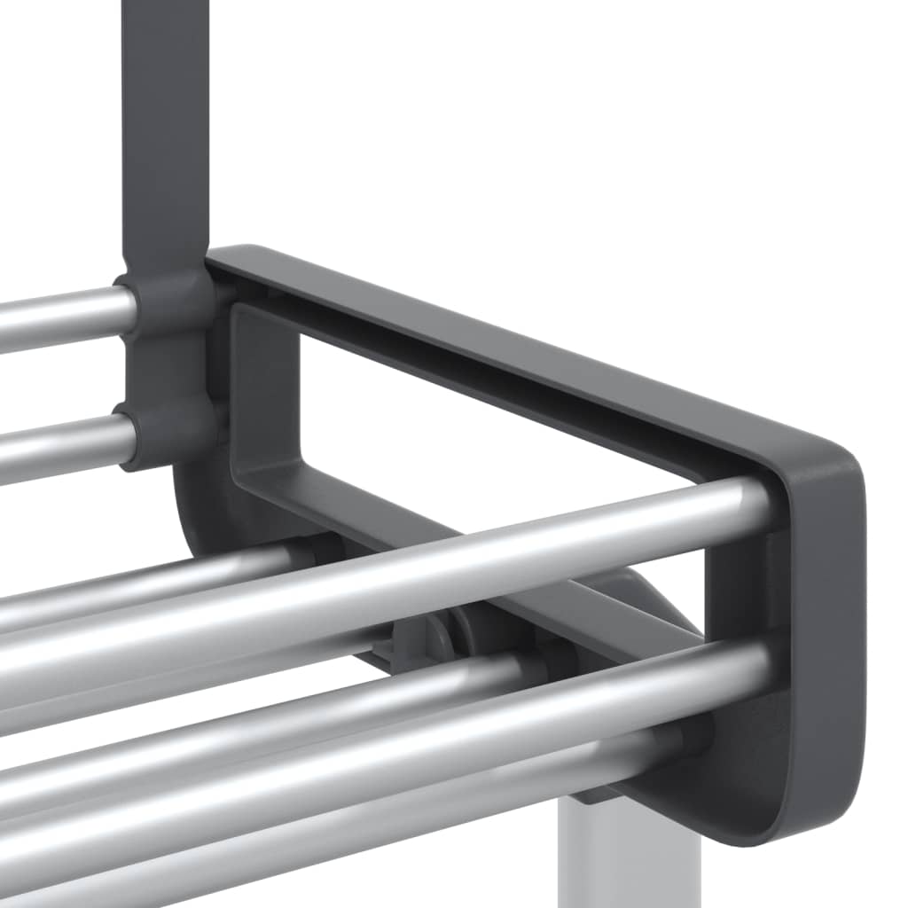 Deurorganizer met 5 schappen 52x20x135 cm aluminium