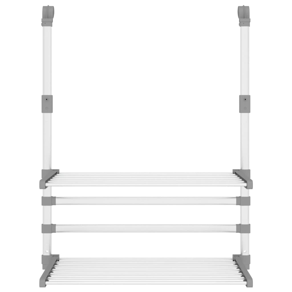 Droogrek voor balkon 54x25x42 cm aluminium is nu te koop bij PeponiXL, paradijselijk wonen!