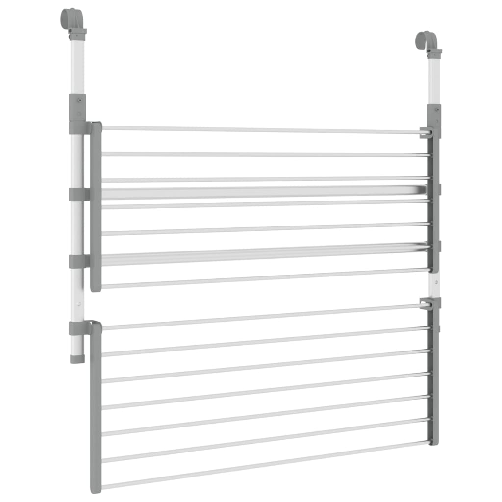 Droogrek voor balkon 89x25x(60-95) cm aluminium is nu te koop bij PeponiXL, paradijselijk wonen!