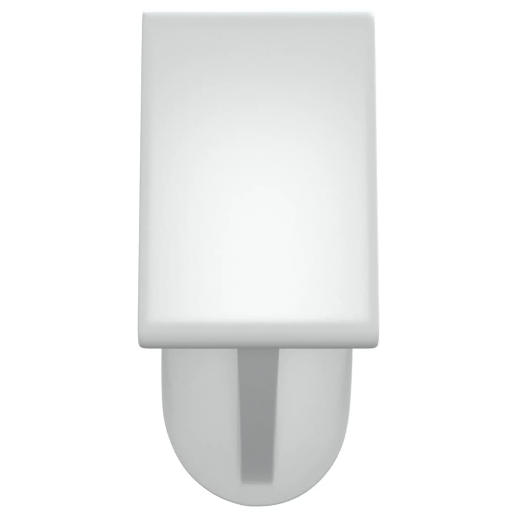 Gordijnrails 2 st 40-60 cm aluminium wit en zilverkleurig