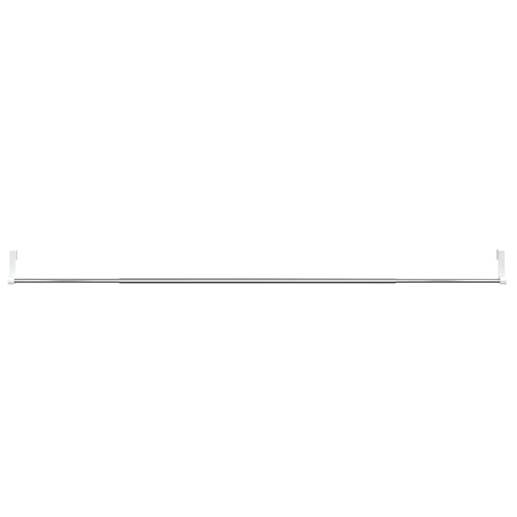 Gordijnrails 2 st 90-135 cm aluminium wit en zilverkleurig is nu te koop bij PeponiXL, paradijselijk wonen!