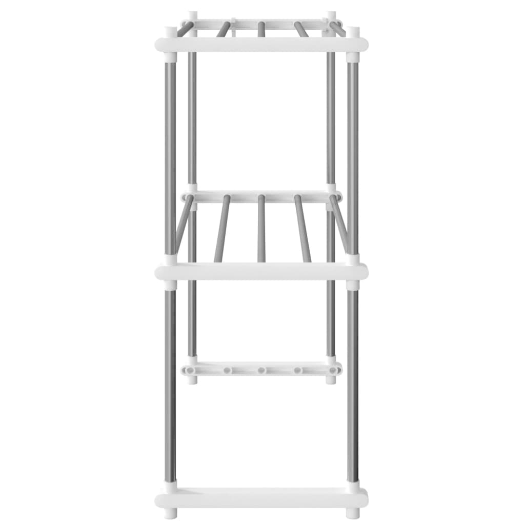 Magnetronrek 51x27x63 cm aluminium wit is nu te koop bij PeponiXL, paradijselijk wonen!