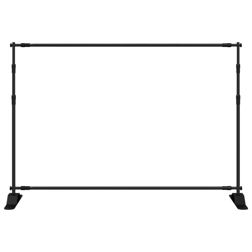 Achtergrondstandaard 305x243 cm staal zwart is nu te koop bij PeponiXL, paradijselijk wonen!