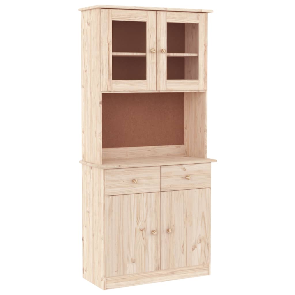 Hoge kast ALTA 77x35x165 cm massief grenenhout is nu te koop bij PeponiXL, paradijselijk wonen!