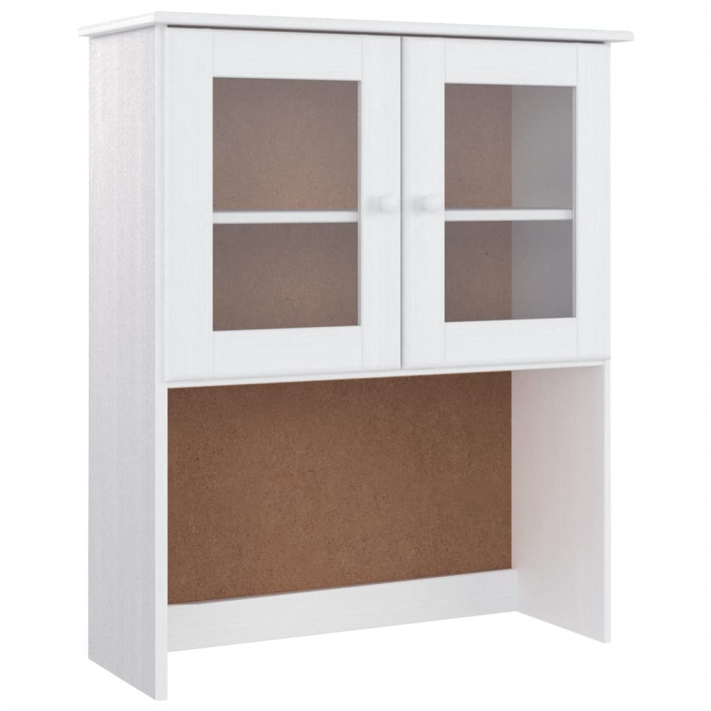 Hoge kast ALTA 77x35x188 cm massief grenenhout wit is nu te koop bij PeponiXL, paradijselijk wonen!