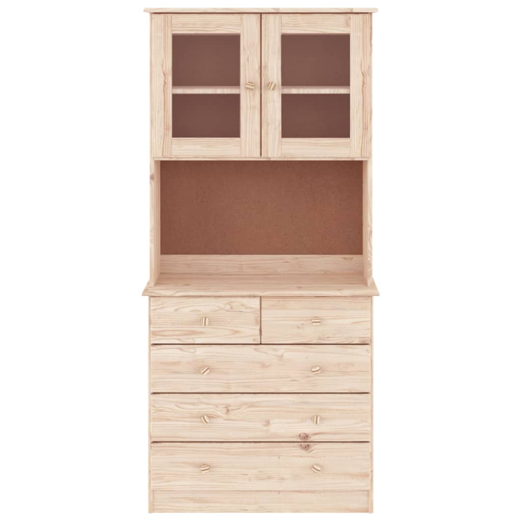 Hoge kast ALTA 77x35x165 cm massief grenenhout is nu te koop bij PeponiXL, paradijselijk wonen!