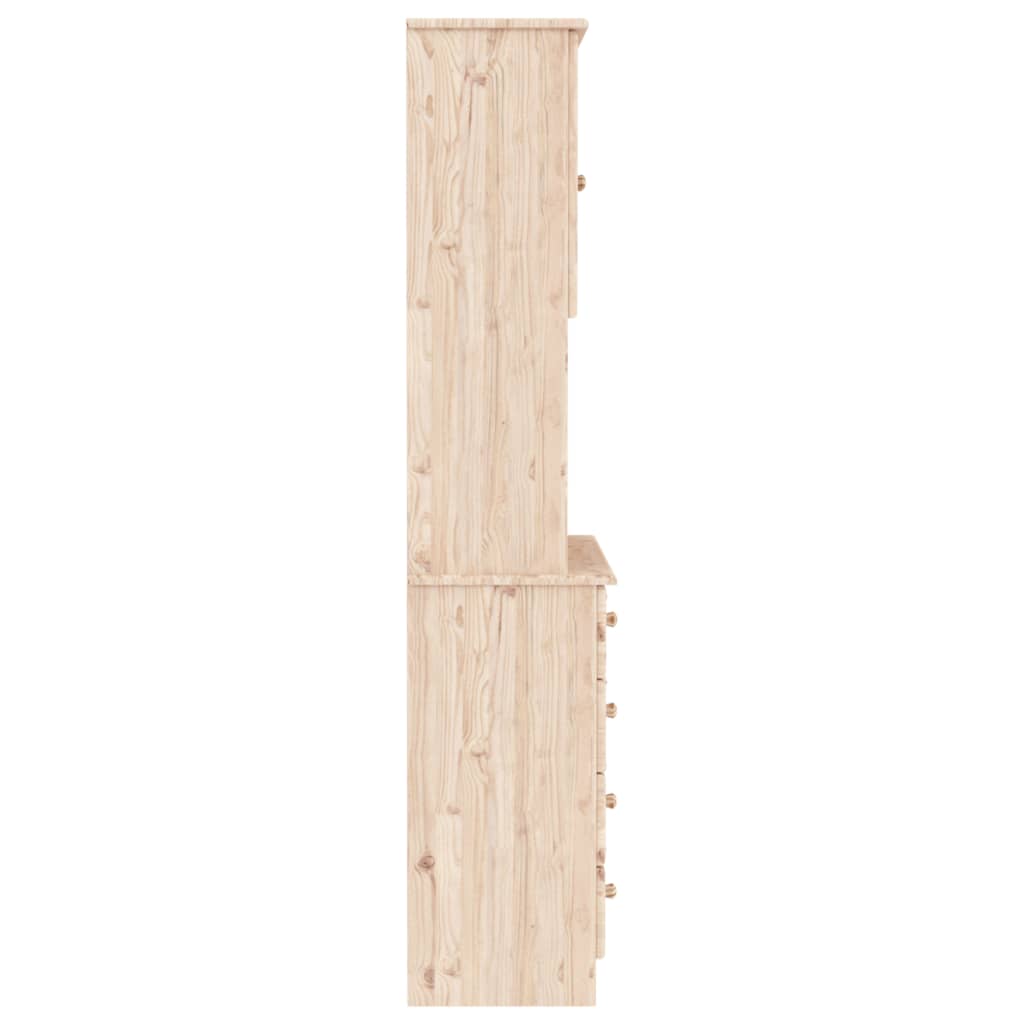 Hoge kast ALTA 77x35x165 cm massief grenenhout is nu te koop bij PeponiXL, paradijselijk wonen!