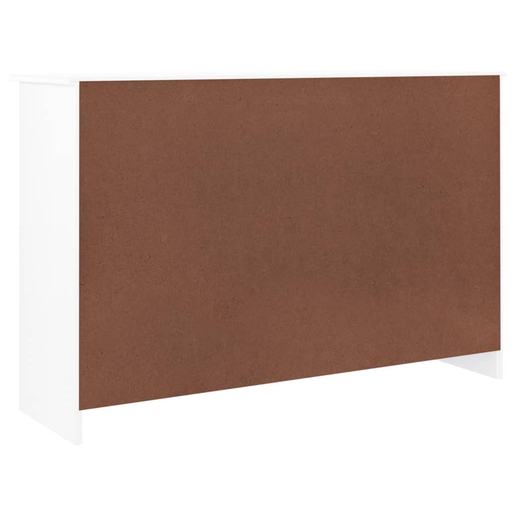 Ladekast ALTA 112x35x73 cm massief grenenhout wit is nu te koop bij PeponiXL, paradijselijk wonen!