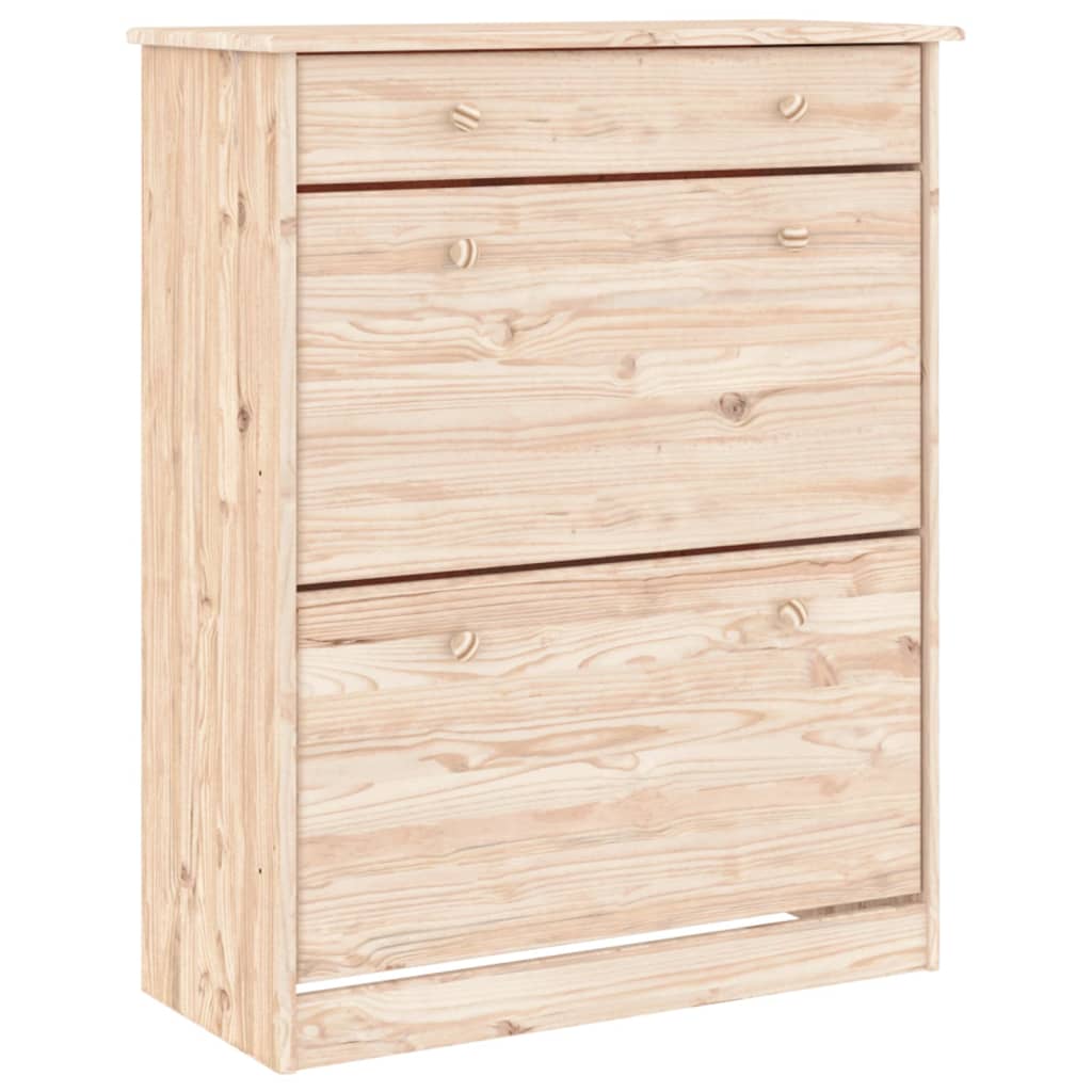 Schoenenkast ALTA 77x35x96 cm massief grenenhout is nu te koop bij PeponiXL, paradijselijk wonen!