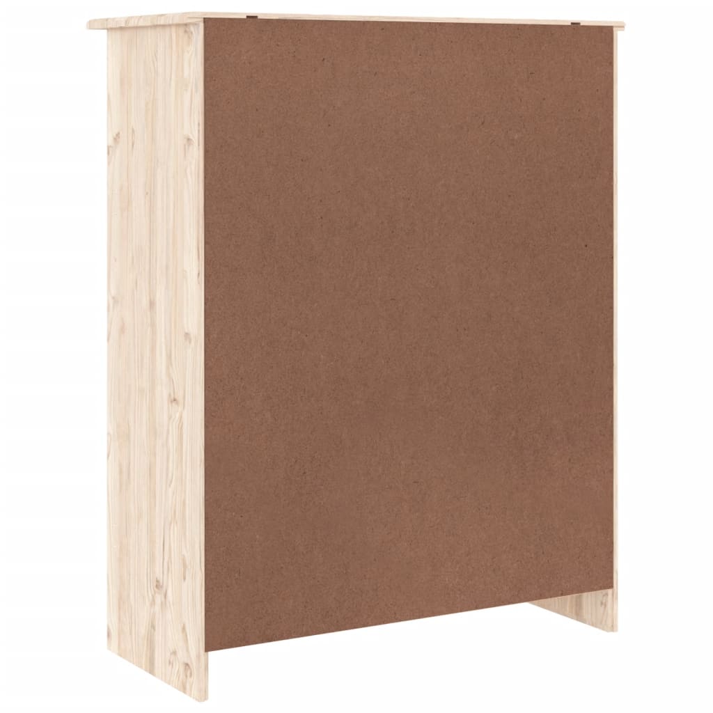 Schoenenkast ALTA 77x35x96 cm massief grenenhout is nu te koop bij PeponiXL, paradijselijk wonen!
