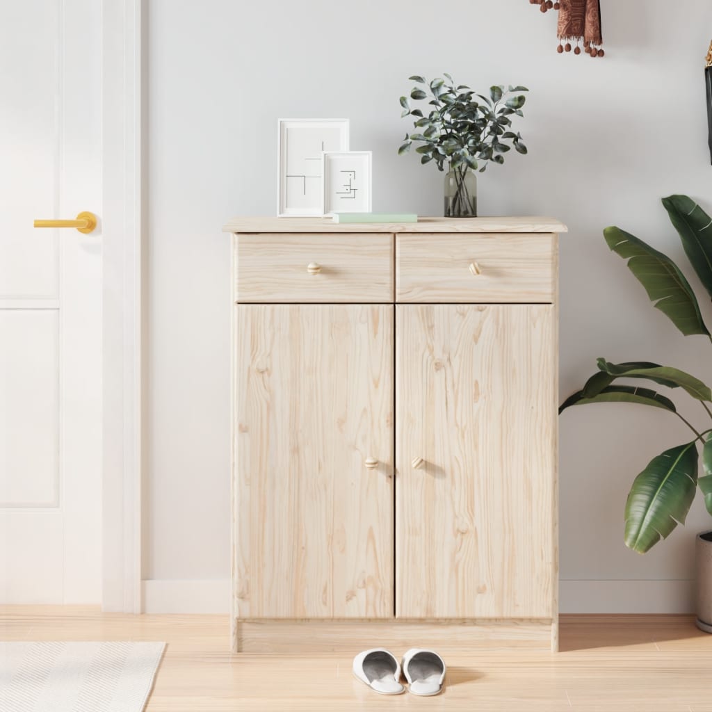 Schoenenkast ALTA 77x35x96 cm massief grenenhout is nu te koop bij PeponiXL, paradijselijk wonen!