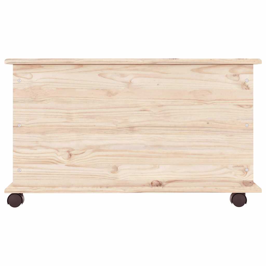 Opbergkist met wielen ALTA 73x39,5x43 cm massief grenenhout is nu te koop bij PeponiXL, paradijselijk wonen!