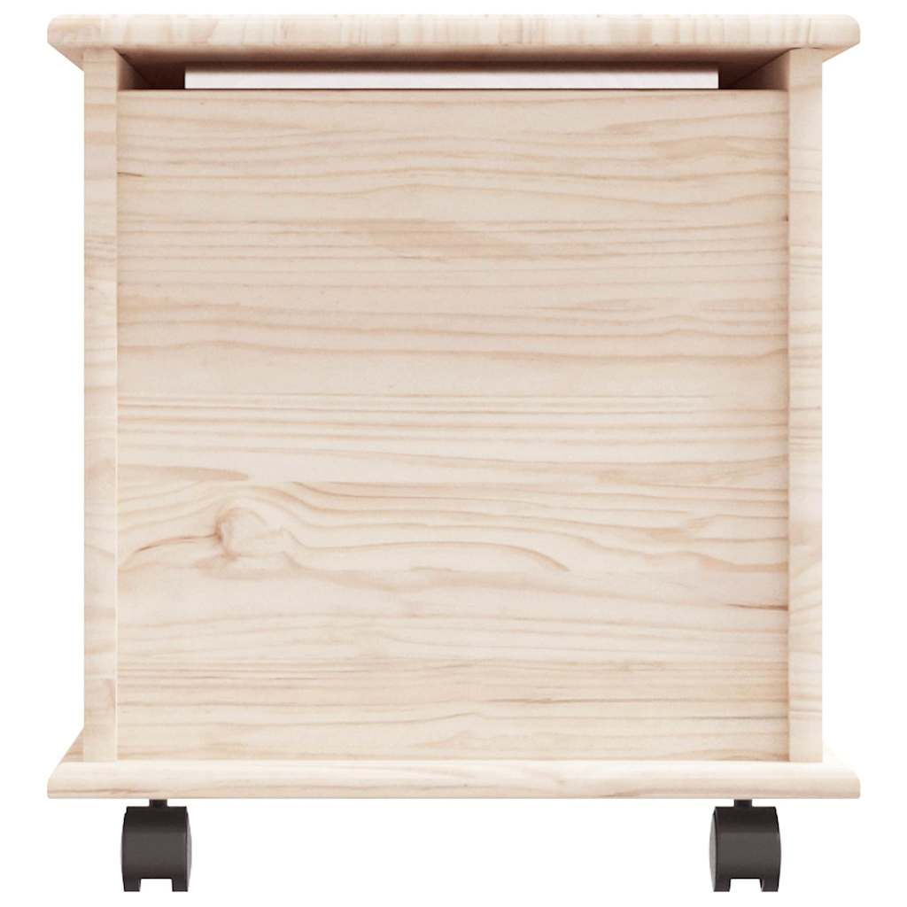 Opbergkist met wielen ALTA 73x39,5x43 cm massief grenenhout is nu te koop bij PeponiXL, paradijselijk wonen!