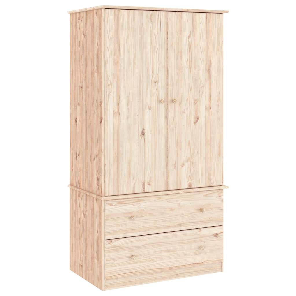Kledingkast ALTA 90x55x170 cm massief grenenhout is nu te koop bij PeponiXL, paradijselijk wonen!