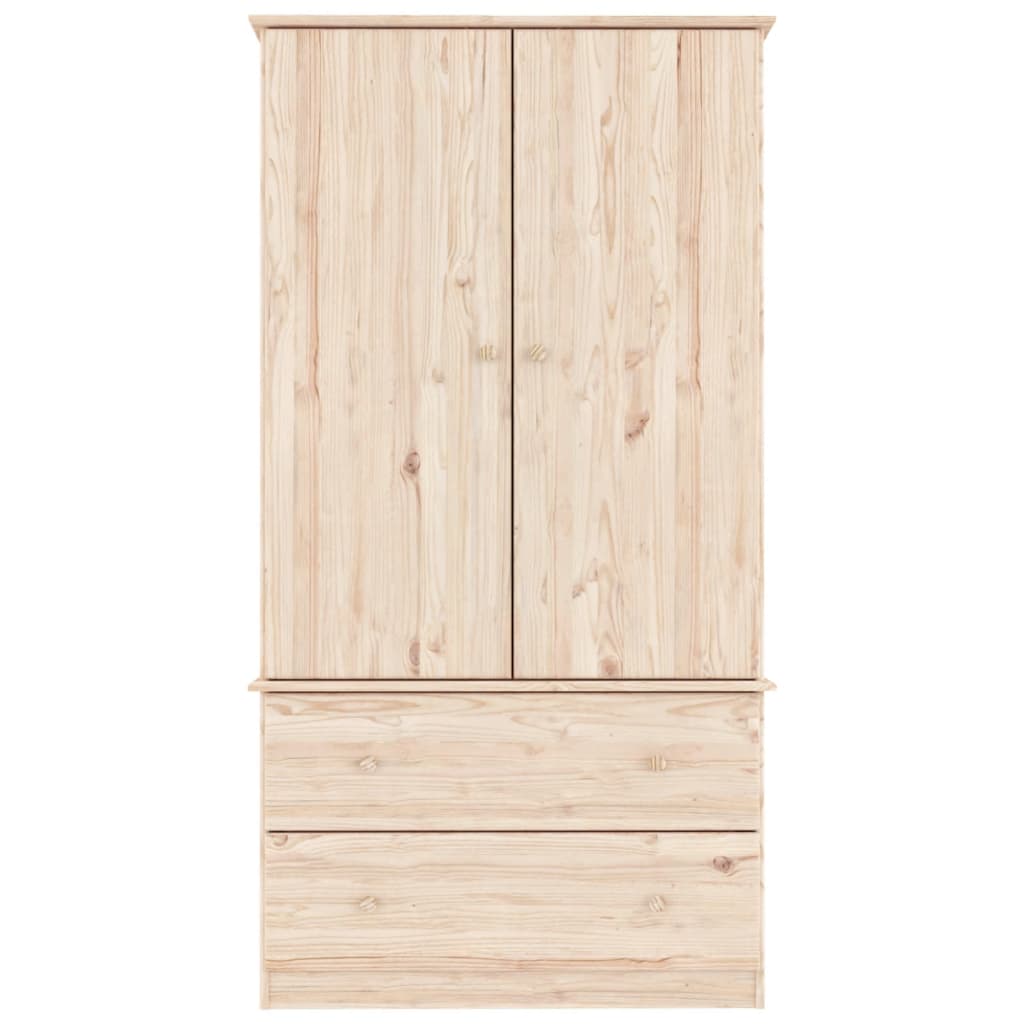 Kledingkast ALTA 90x55x170 cm massief grenenhout is nu te koop bij PeponiXL, paradijselijk wonen!