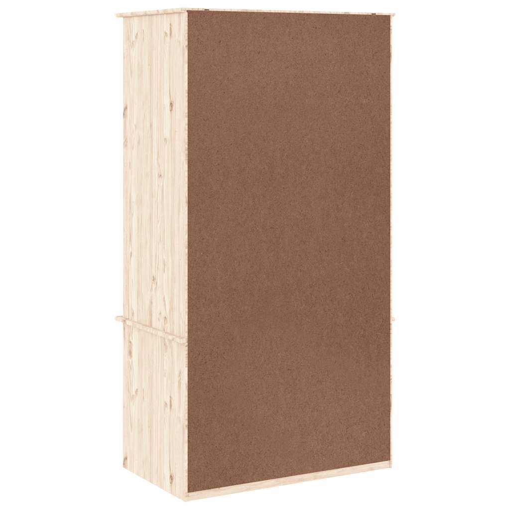 Kledingkast ALTA 90x55x170 cm massief grenenhout is nu te koop bij PeponiXL, paradijselijk wonen!