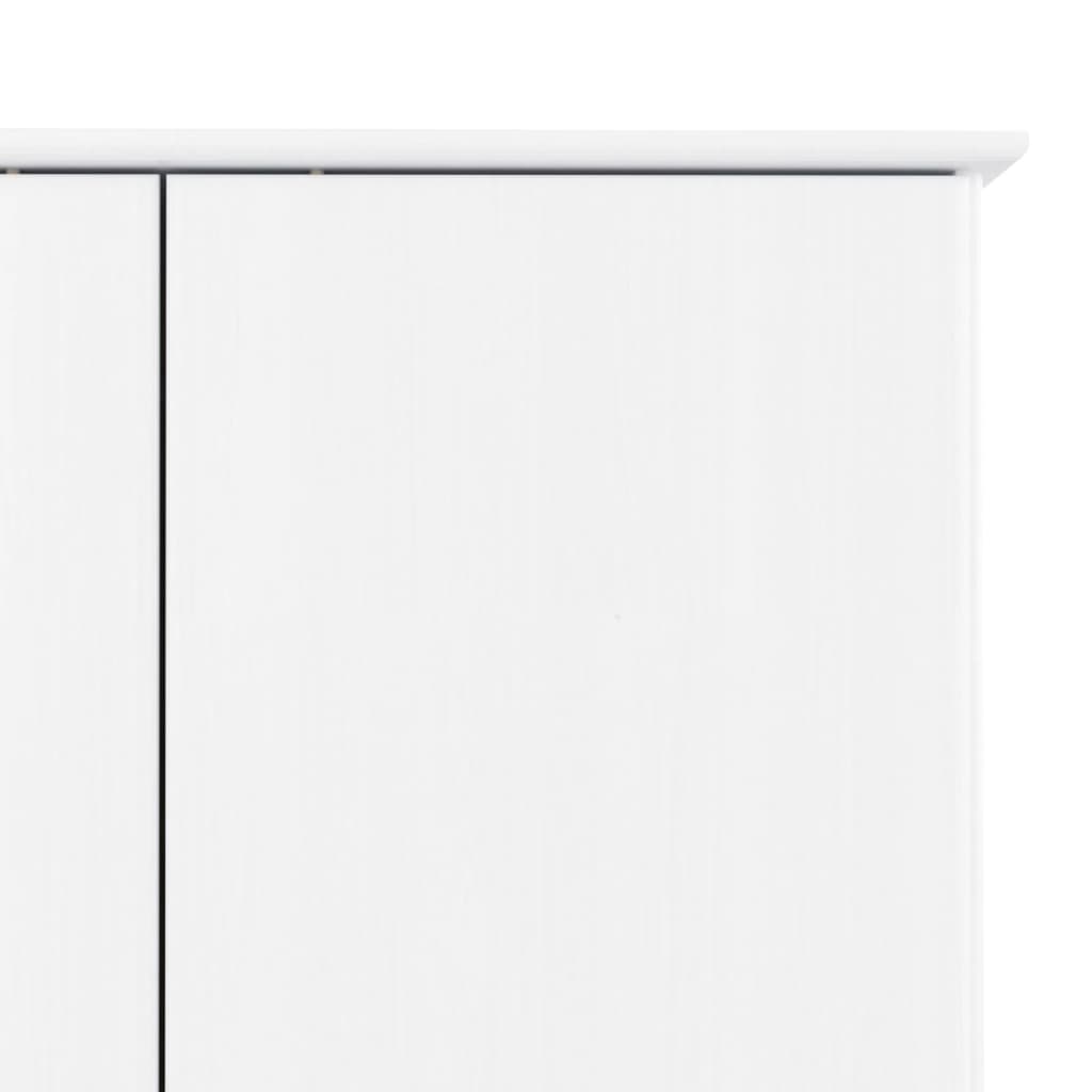 Kledingkast ALTA 90x55x170 cm massief grenenhout wit is nu te koop bij PeponiXL, paradijselijk wonen!