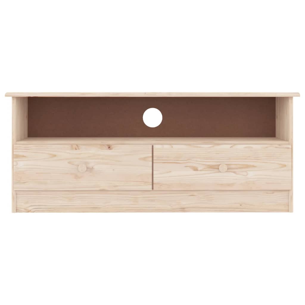 TV-meubel met lades ALTA 100x35x41 cm massief grenenhout is nu te koop bij PeponiXL, paradijselijk wonen!