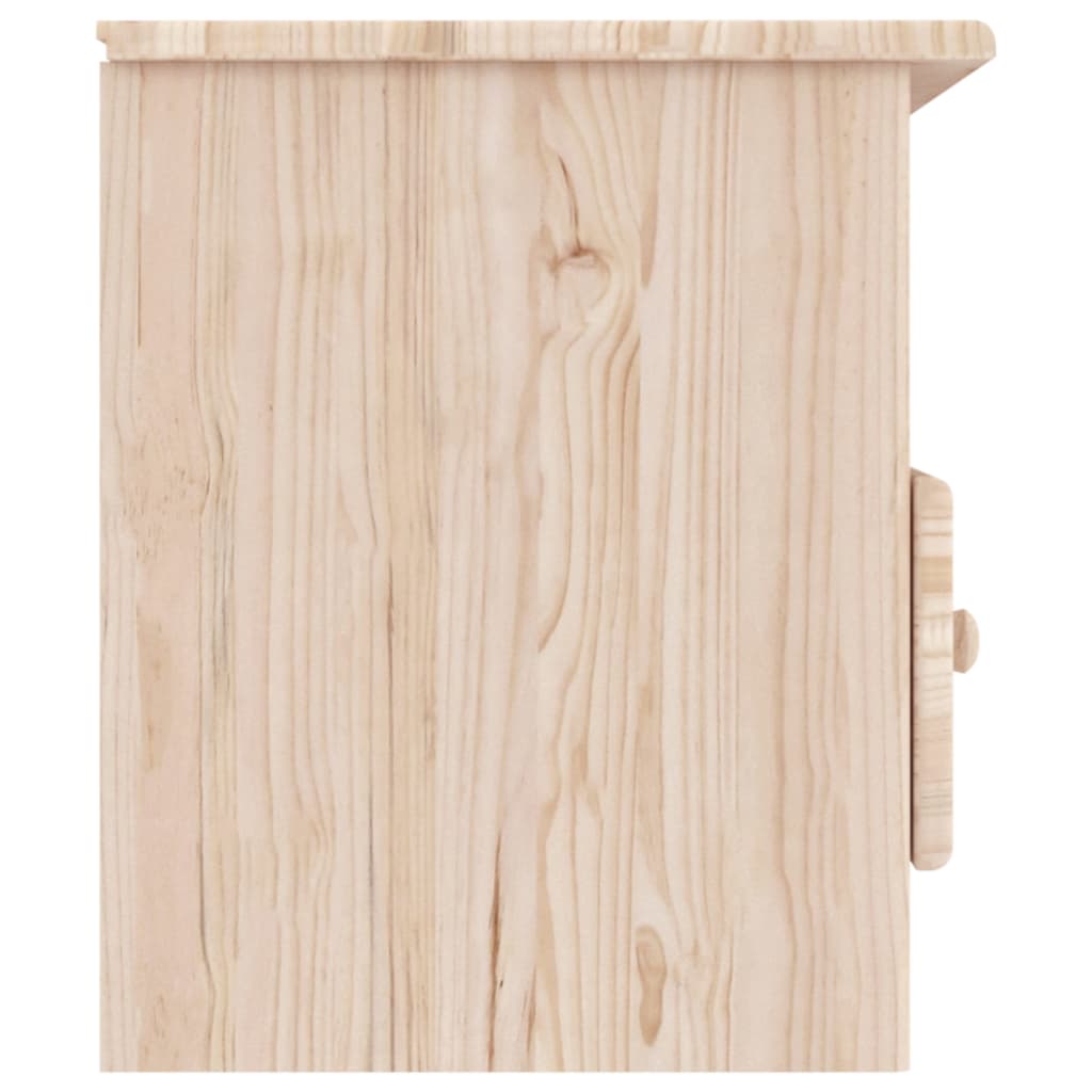 TV-meubel met lades ALTA 100x35x41 cm massief grenenhout is nu te koop bij PeponiXL, paradijselijk wonen!