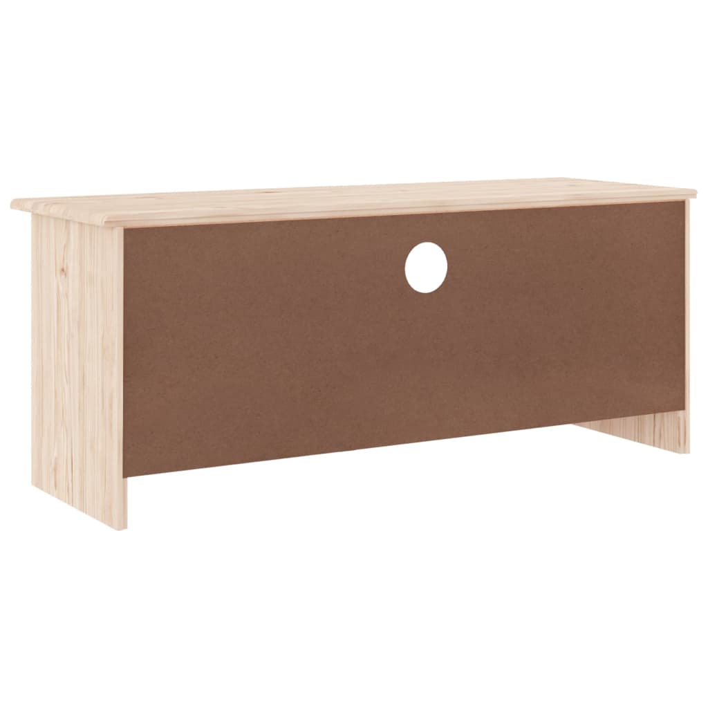 TV-meubel met lades ALTA 100x35x41 cm massief grenenhout is nu te koop bij PeponiXL, paradijselijk wonen!