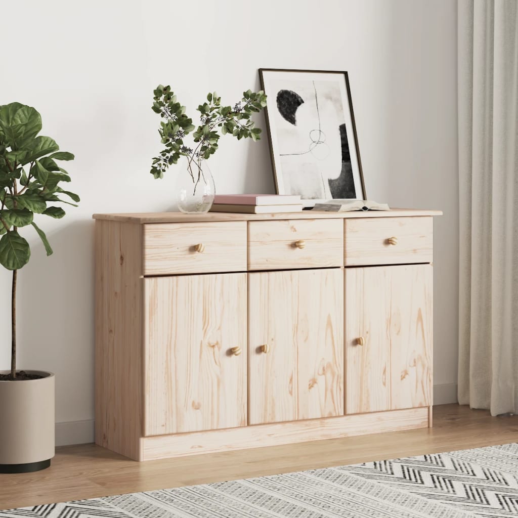 Dressoir ALTA 112x35x73 cm massief grenenhout is nu te koop bij PeponiXL, paradijselijk wonen!