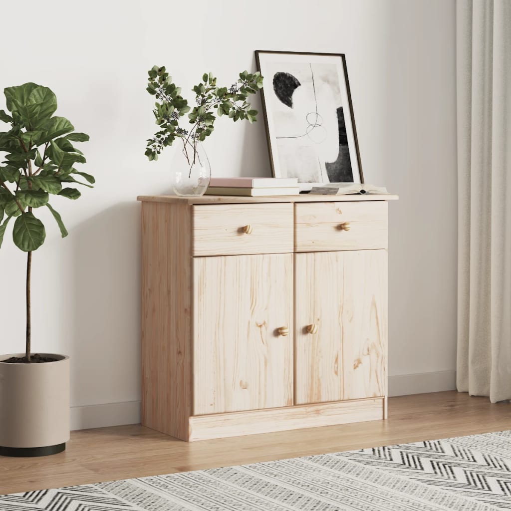 Dressoir ALTA 77x35x73 cm massief grenenhout is nu te koop bij PeponiXL, paradijselijk wonen!