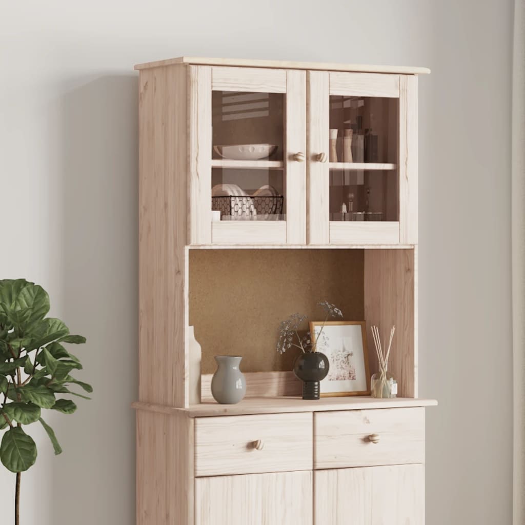 Opzetkast ALTA 77x30x92 cm massief grenenhout is nu te koop bij PeponiXL, paradijselijk wonen!