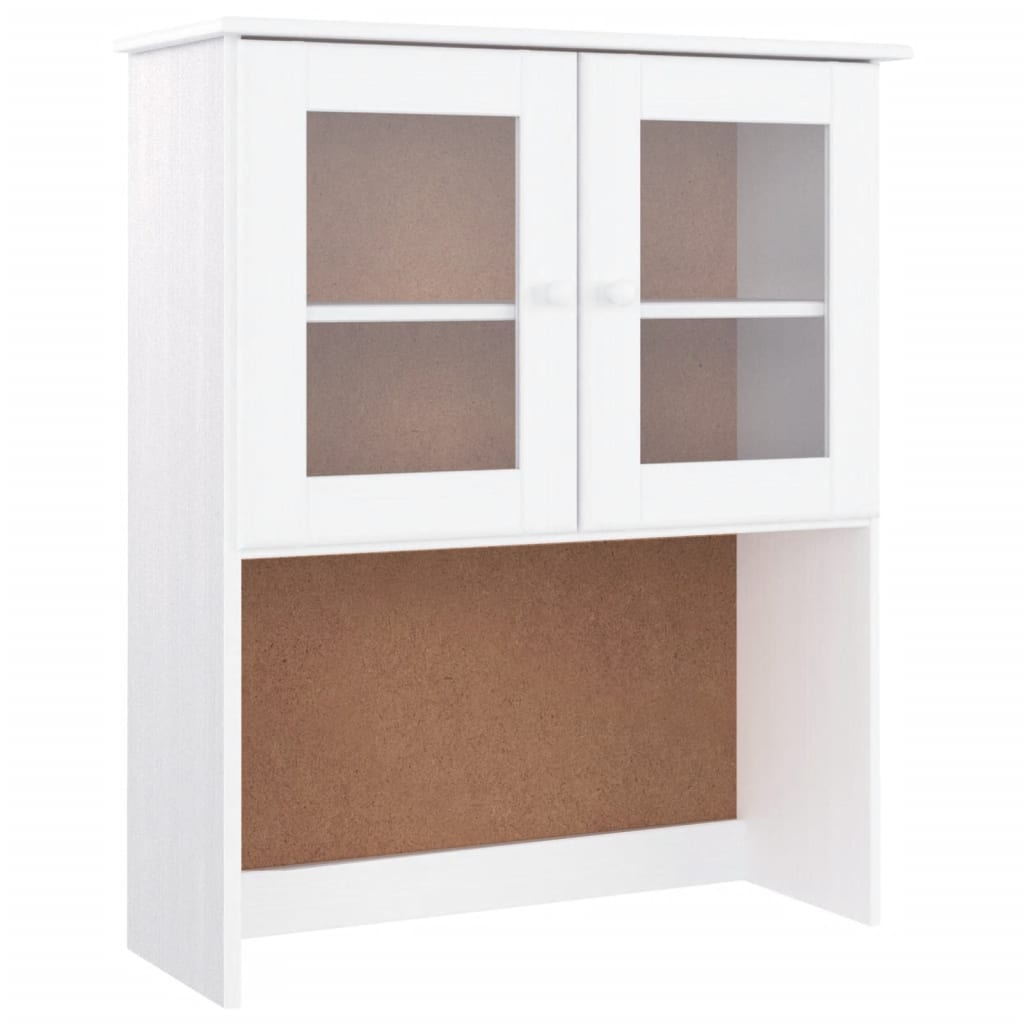 Opzetkast ALTA 77x30x92 cm massief grenenhout wit is nu te koop bij PeponiXL, paradijselijk wonen!