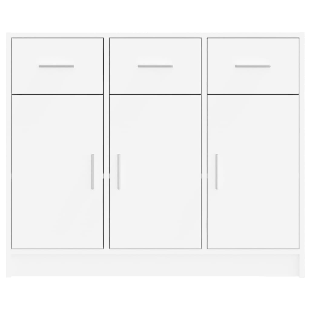 Dressoir Wit 91x28x75 cm Bewerkt Hout is nu te koop bij PeponiXL, paradijselijk wonen!