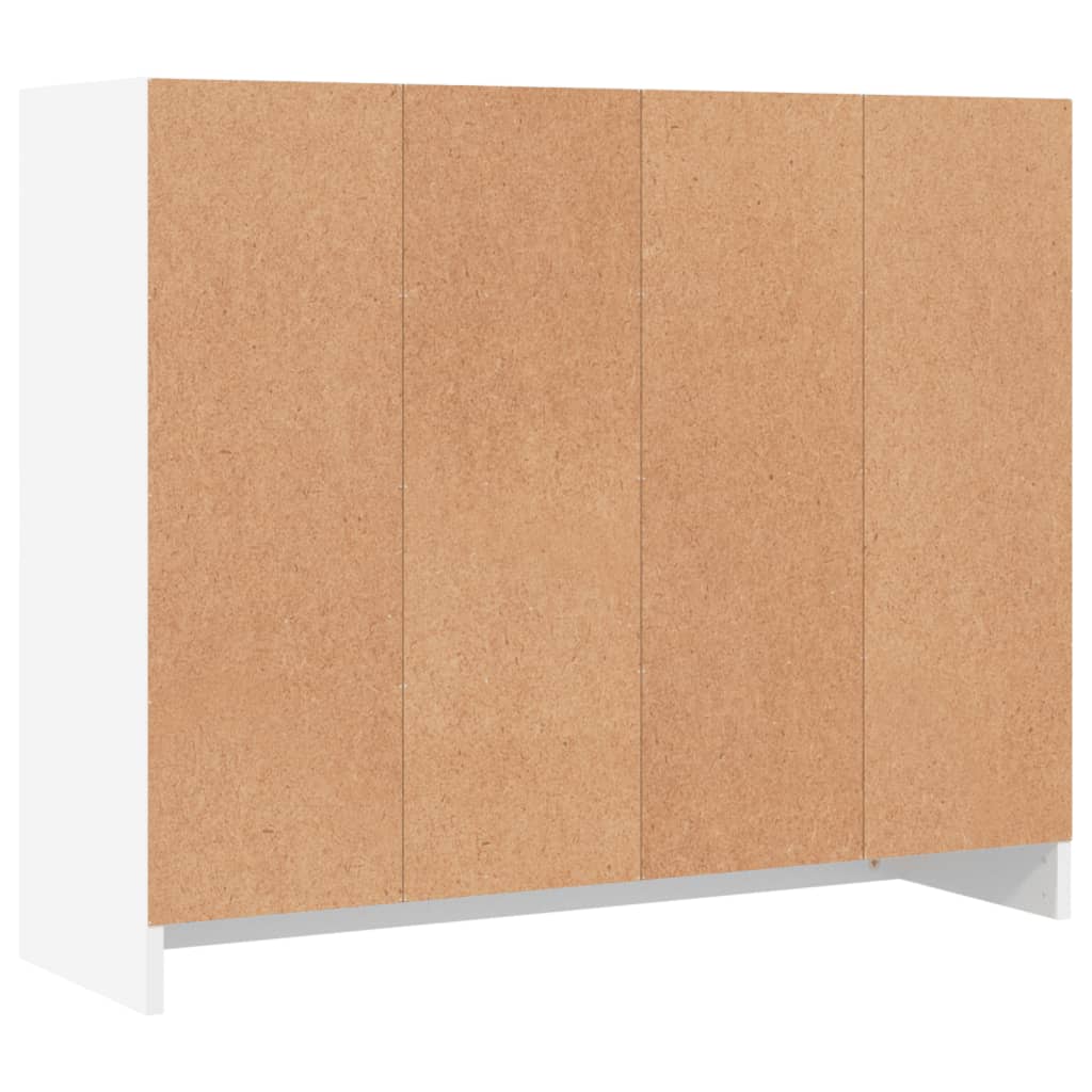 Dressoir Wit 91x28x75 cm Bewerkt Hout is nu te koop bij PeponiXL, paradijselijk wonen!