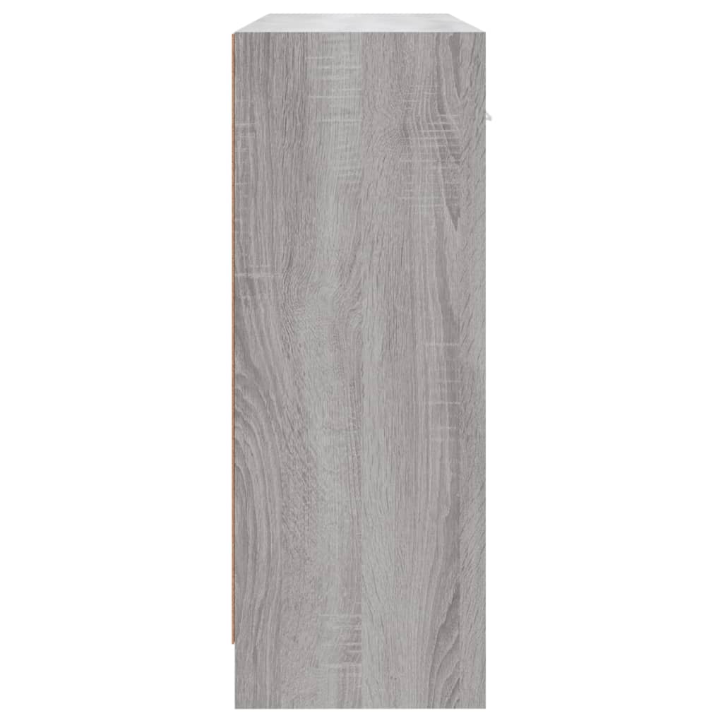 Dressoir 91x28x75 cm bewerkt hout grijs sonoma eikenkleurig is nu te koop bij PeponiXL, paradijselijk wonen!